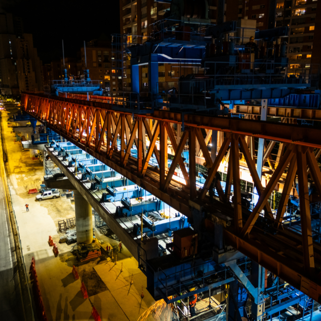 Así avanza la construcción del viaducto en la Caracas 