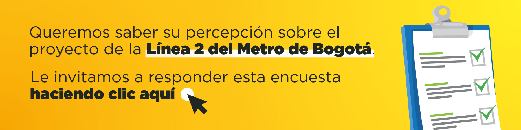 Encuesta de percepción Línea 2 Metro de Bogotá