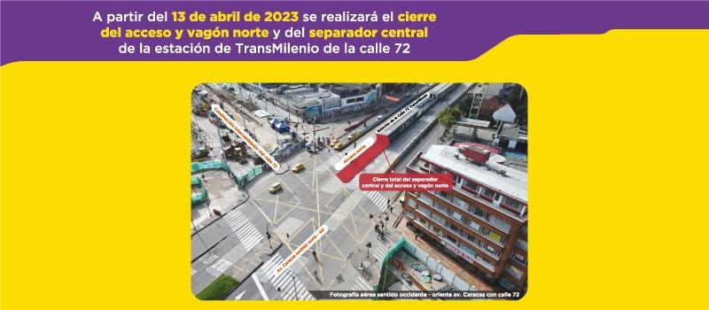 Cierre de vagón de TransMilenio en la calle 72