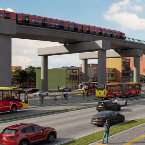 Render de la estación SENA