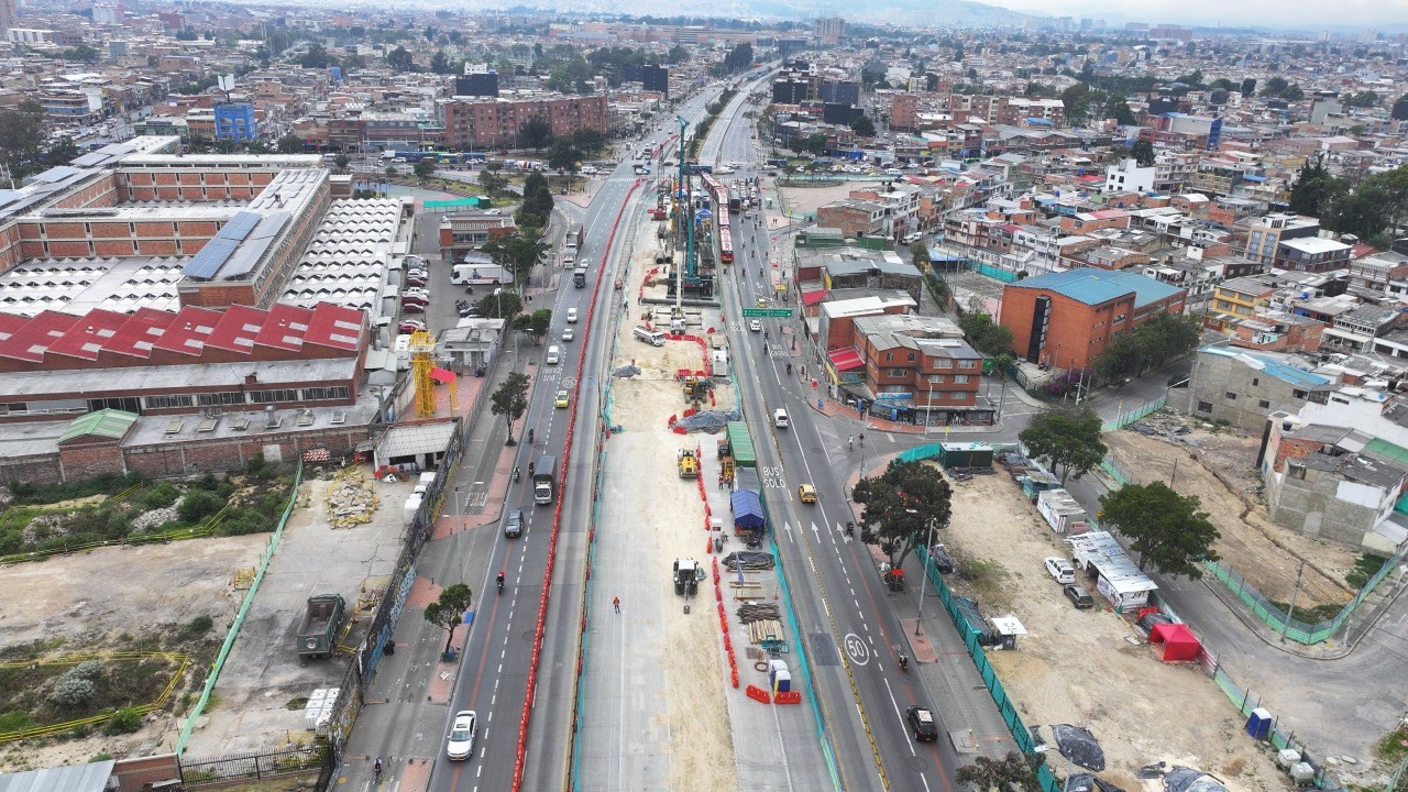 Foto aérea del área a intervenir