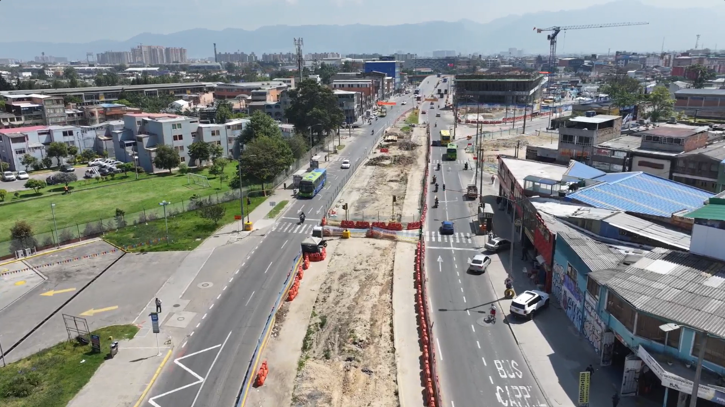 avenida Primero de Mayo entre las calles 35B sur y 34 sur