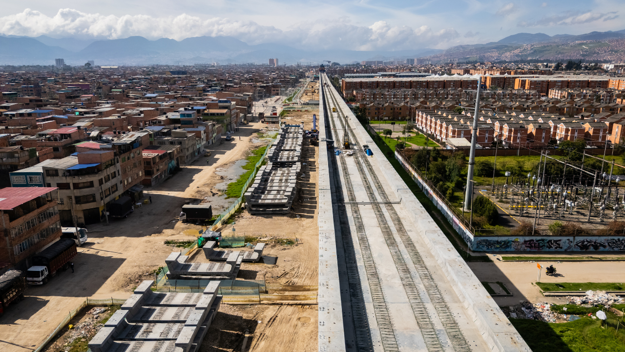Vista aérea del viaducto
