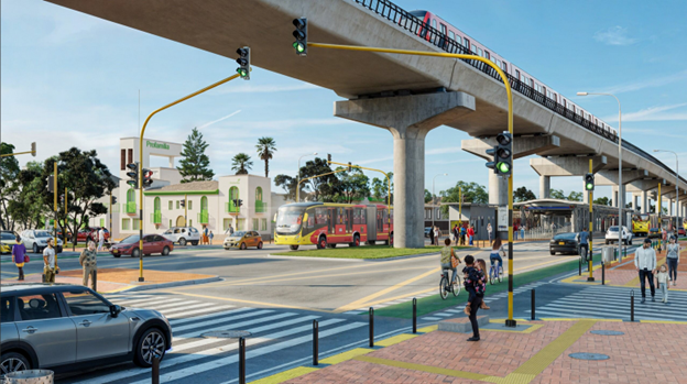 Render del sector de la Calle 39