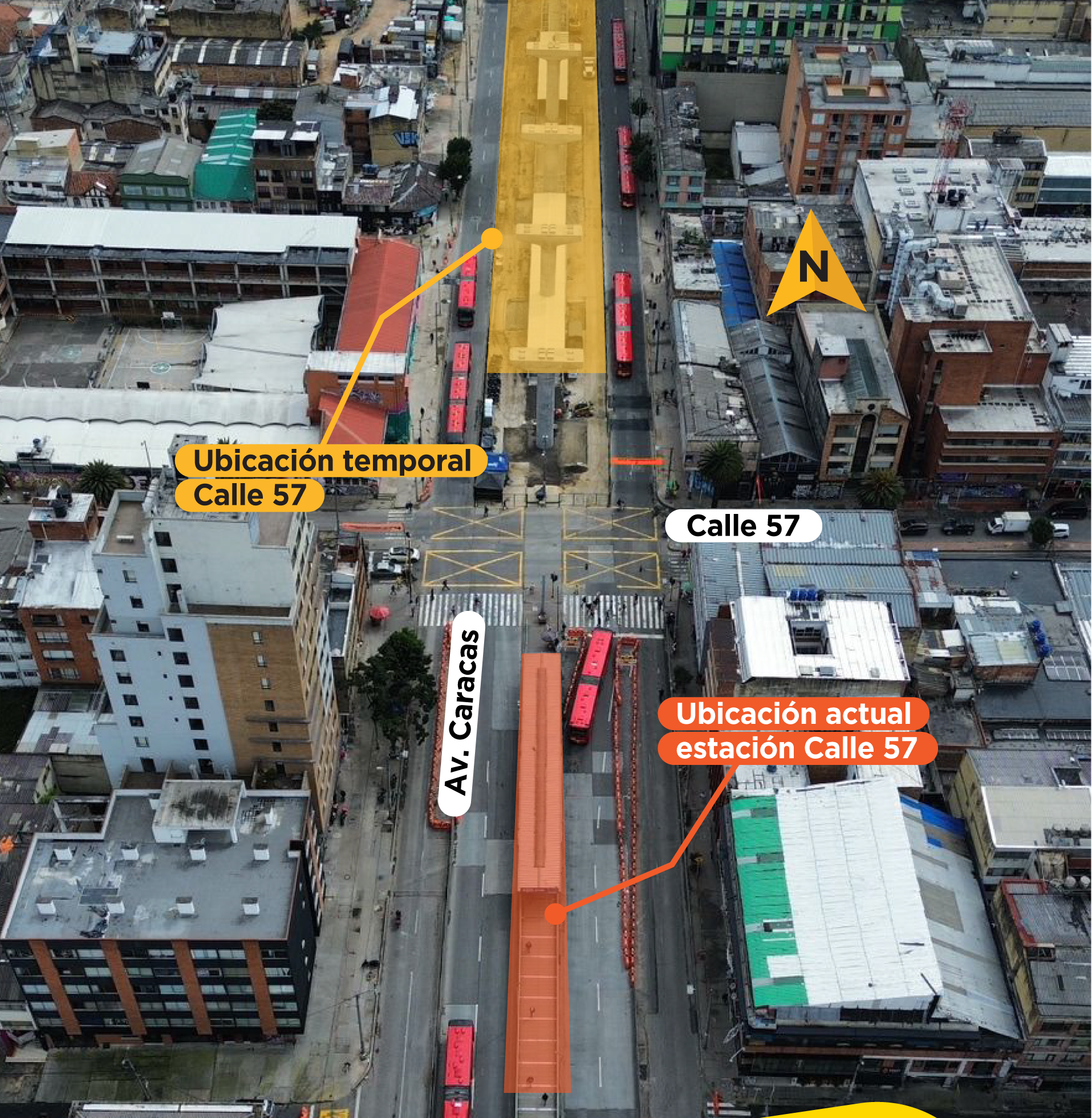 Ubicación nueva estación temporal