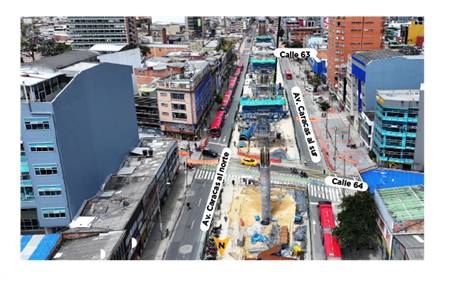 Vista de la calle 63 con Caracas