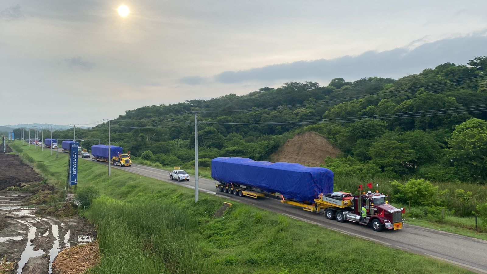El primer tren de la Línea 1 del Metro de Bogotá  ya viene en camino a la Capital
