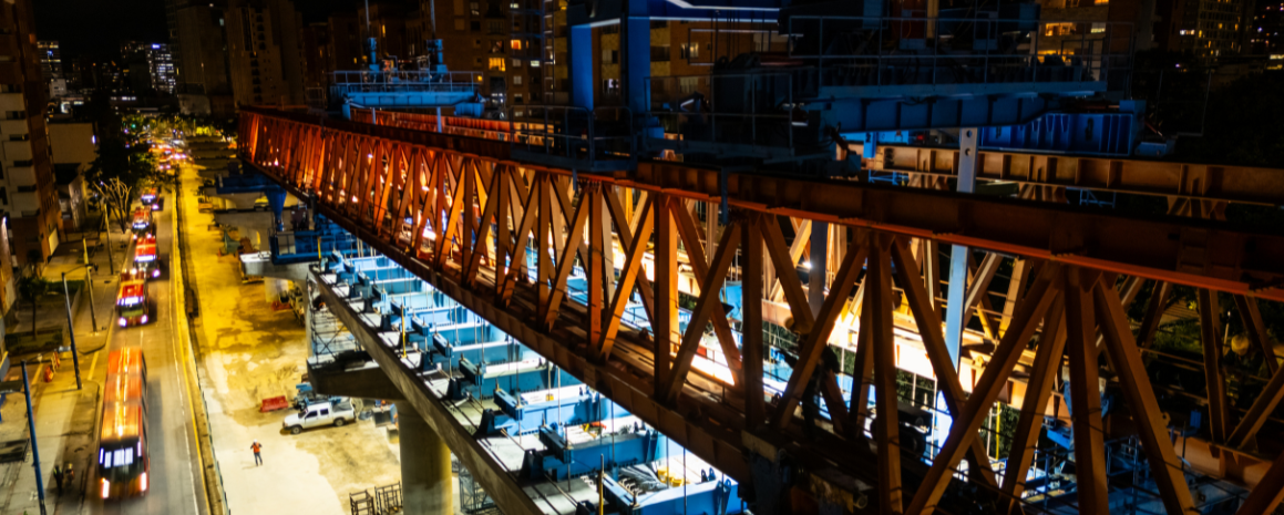 Así avanza la construcción del viaducto en la Caracas